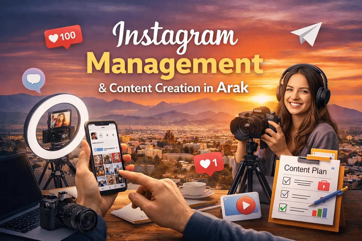 مدیریت پیج و تولید محتوای اینستاگرام